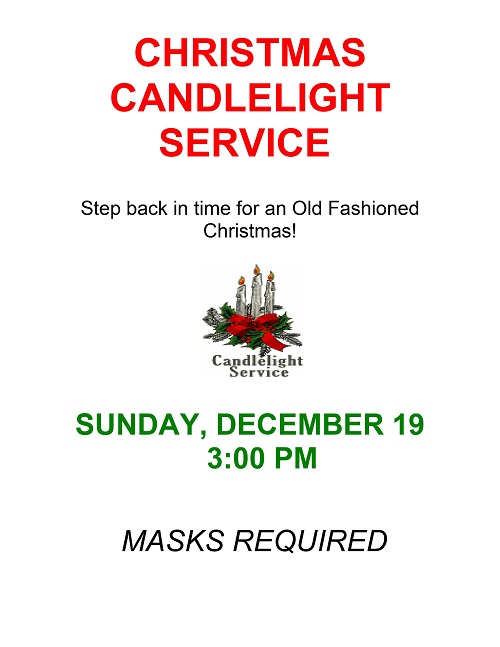 candlelight service announcement